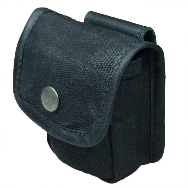 Hide & Drink, Squared Pouch with Belt Loop, Multi-Purpose Hip Bag, Utility Pouch for Hiking, Fishing, Camping and Outdoor Accessories, Waxed Canvas, Handmade, Charcoal Black - Image 1